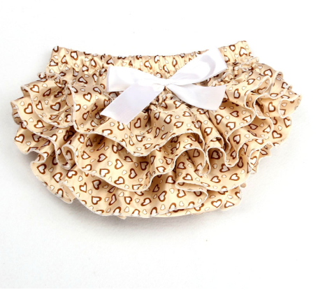 

Трусики с рюшами NADELIN Бежевые в сердечки 68-78 см