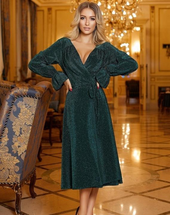 

Платье G&M k-74411 универсальный 42-46 Размер цвет бутылка