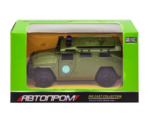 

Машинка "ГАЗ Тигр" из серии "Автопром", зеленый 6408B (15-149492)