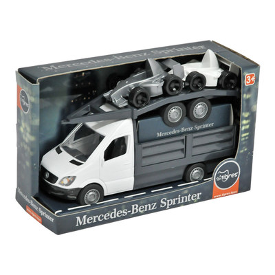

Машинка Тигрес Бортовая Mercedes-Benz Sprinter с лафетом белая 1:24 (39670) (10-557780)