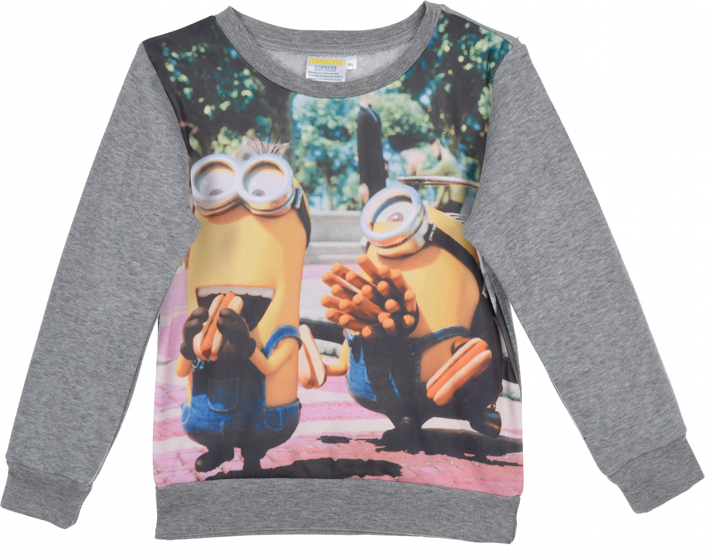 

Свитшот Disney Minions PH1228 98 см Светло-серый