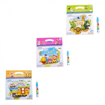 

Водная книга-раскраска Baby Team Zoo&Transport (в ассорт) (17-6089680)