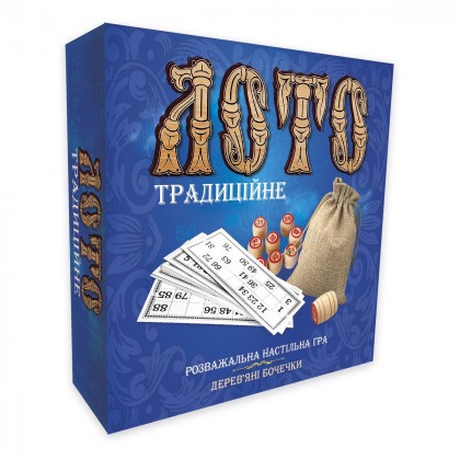 

Настольная игра Strateg Лото традиционное с деревянными бочонками (17-6281359)