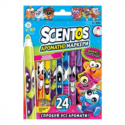 

Набор фломастеров Scentos Scented Markers 24 шт (17-6082566)
