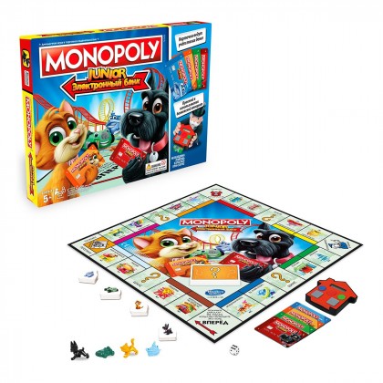 

Настольная игра MONOPOLY Junior Электронный банк (17-6332925)
