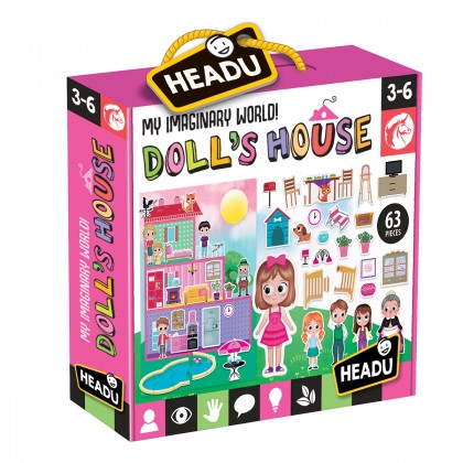 

Развивающая игра Headu Кукольный домик Создай свой мир (17-6282641)