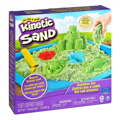 

Кинетический песок Kinetic Sand Замок из песка, зеленый (17-6006931)