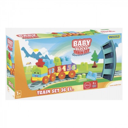 

Конструктор Wader Baby Blocks Train Set 36 эл (17-6085797)