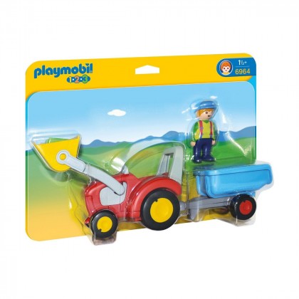 

Игровой набор Playmobil Трактор с прицепом (17-6079822)