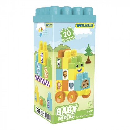 

Конструктор Wader Baby Blocks 20 эл (17-6085795)
