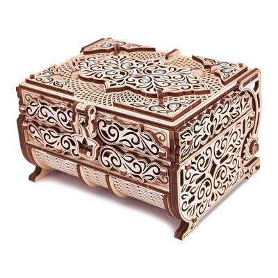 

Трехмерный пазл Wood Trick Шкатулка с кристаллами Swarovski механический (4820195191033) (10-556627)