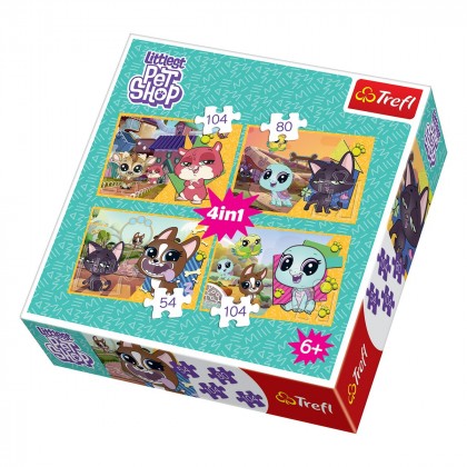 

Пазл Trefl 4 в 1 Littlest Pet shop (17-6333757)