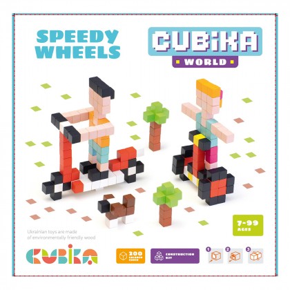 

Деревянный конструктор Cubika Быстрые колеса (17-6087844)