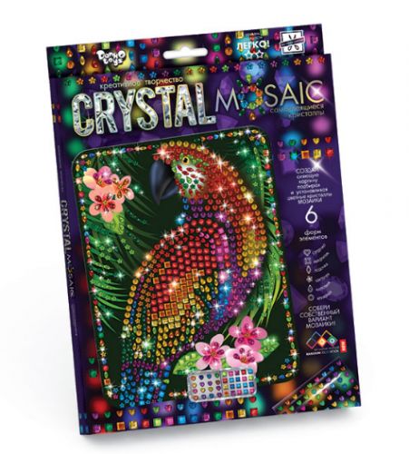 

Набор для креативного творчества "CRYSTAL MOSAIC", "Попугай" CRM-01-10 (15-38569)