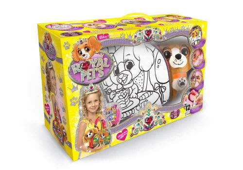 

Набор "ROYAL PETS", сумочка-раскраска + игрушка "Собачка" (рус) RP-01-03 (15-105094)