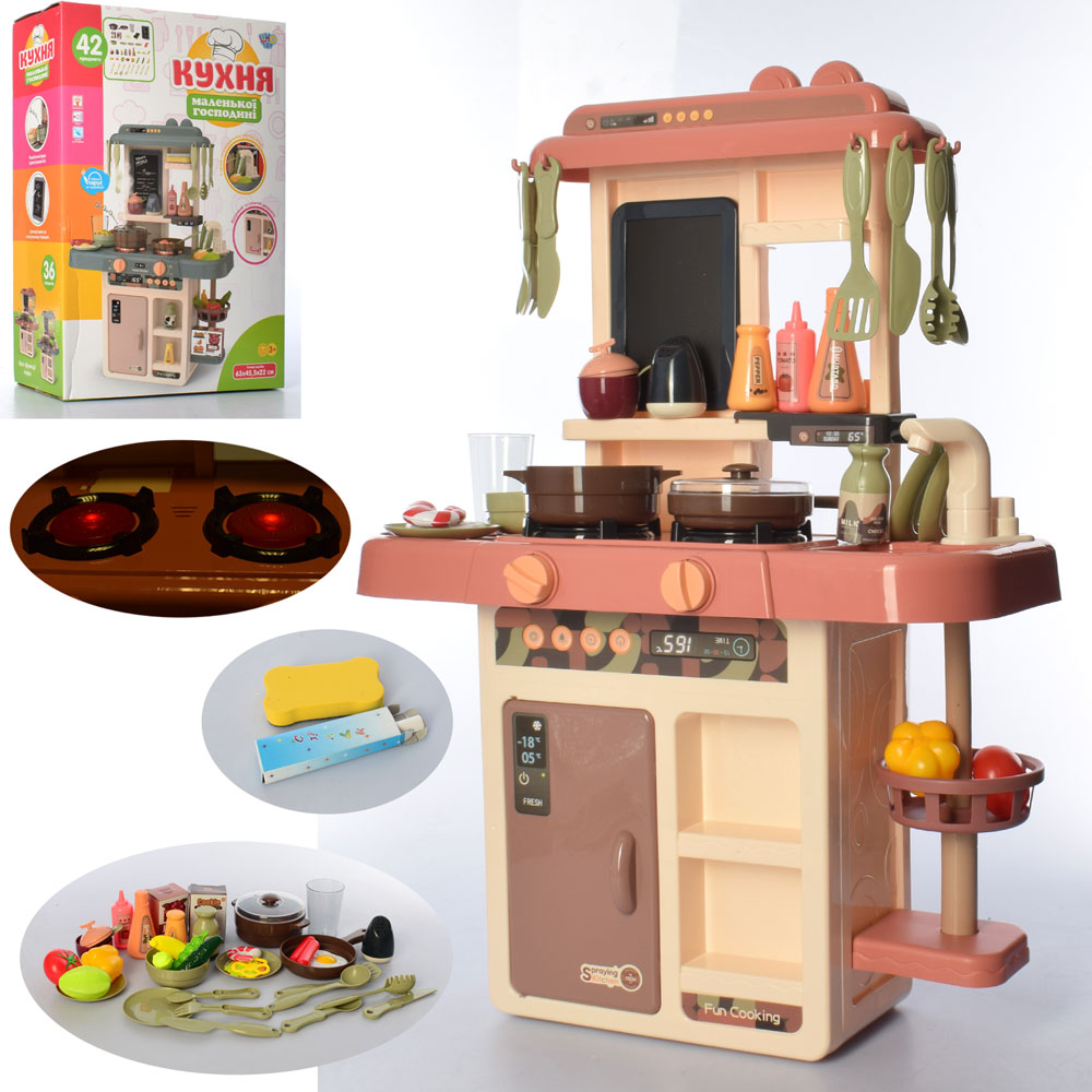 

Кухня Limo Toy 889-190,мойка, плита, посуда, продукты, 36 предметов, звук, свет, в коробке
