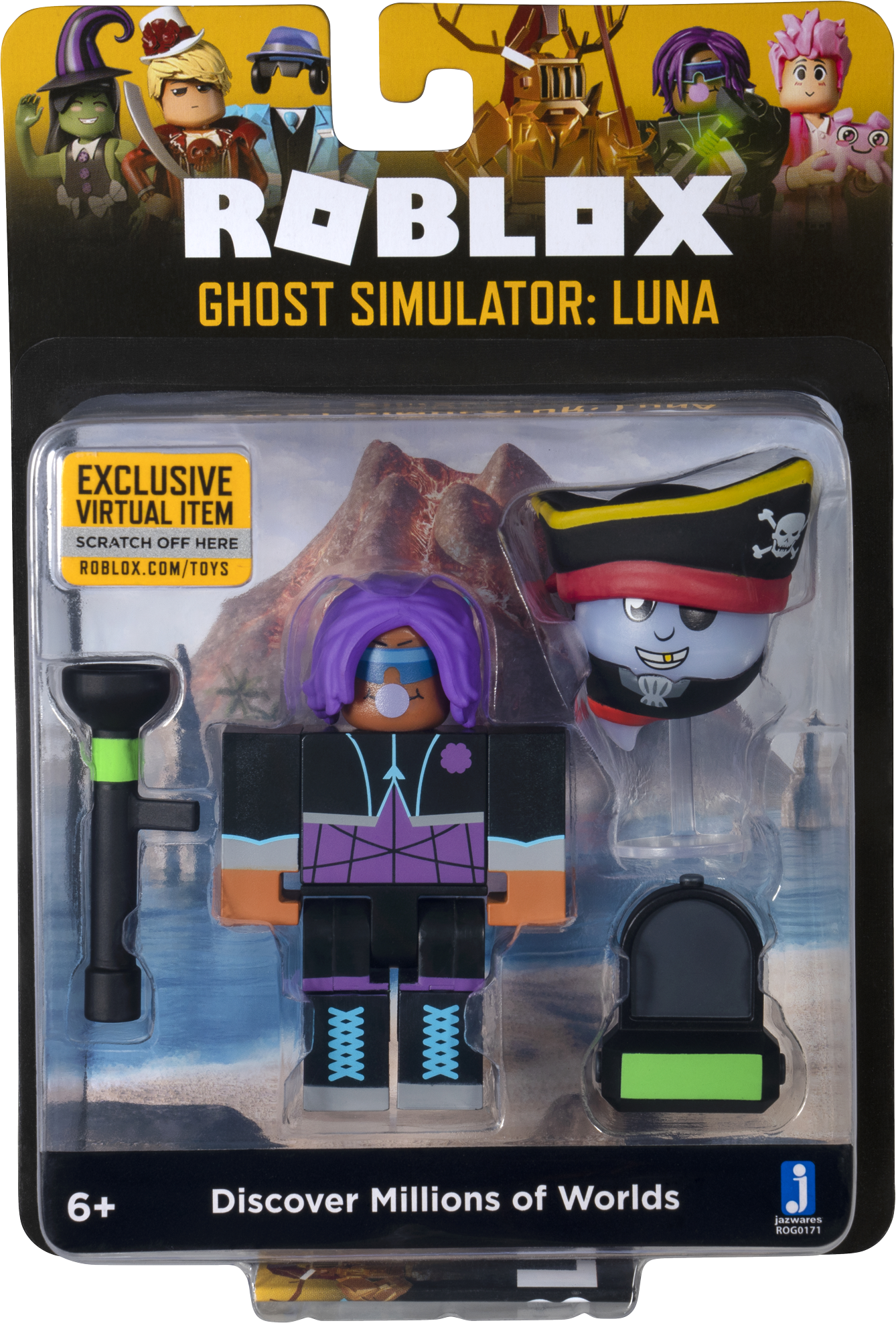 

Игровая коллекционная фигурка Jazwares Roblox Core Figures Ghost Simulator: Luna W6 (ROG0171)