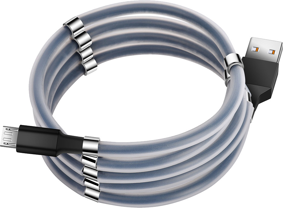 

Дата кабель Florence MagNet microUSB 1 м 3 A Black (FL-2202-KM)