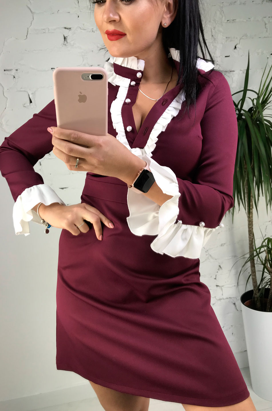 

Платье Milirud 258 Бордовый 44