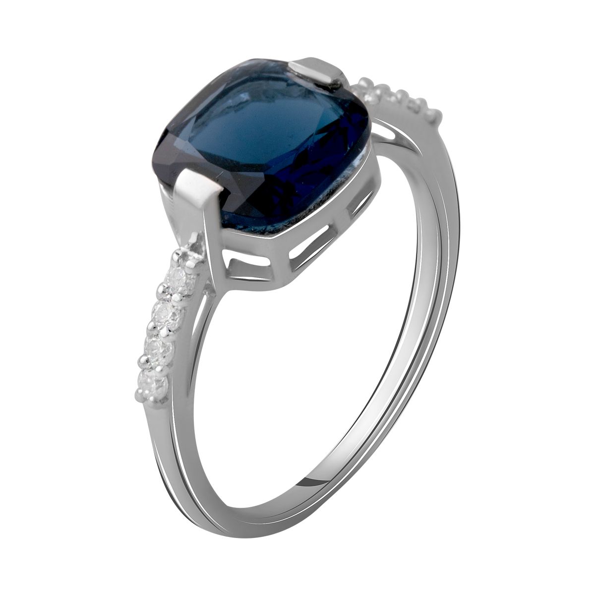 

Серебряное кольцо SilverLine с сапфиром nano 2.468ct 17.5 размер