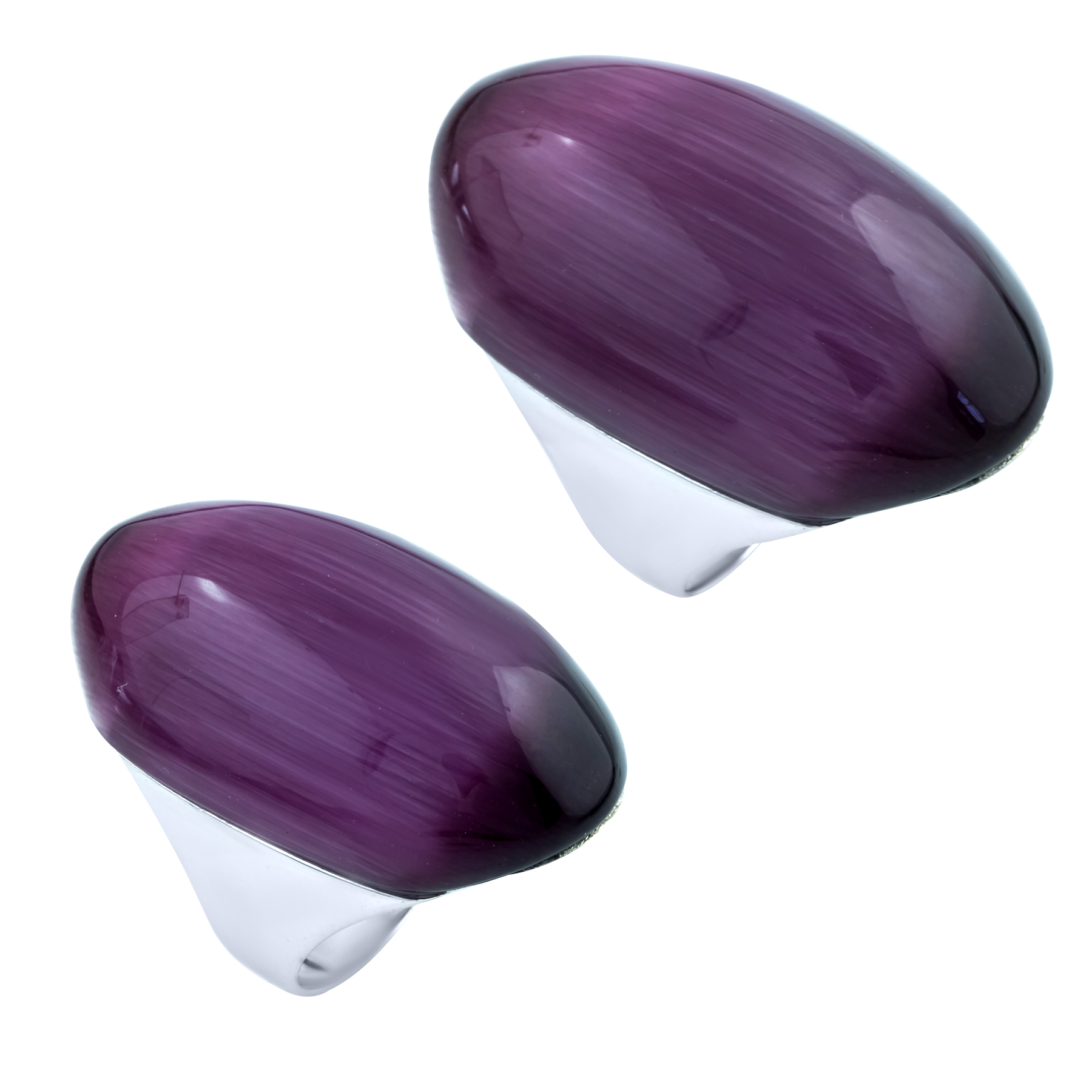 

Серебряное кольцо SilverLine с кошачим глазом 17.5 размер