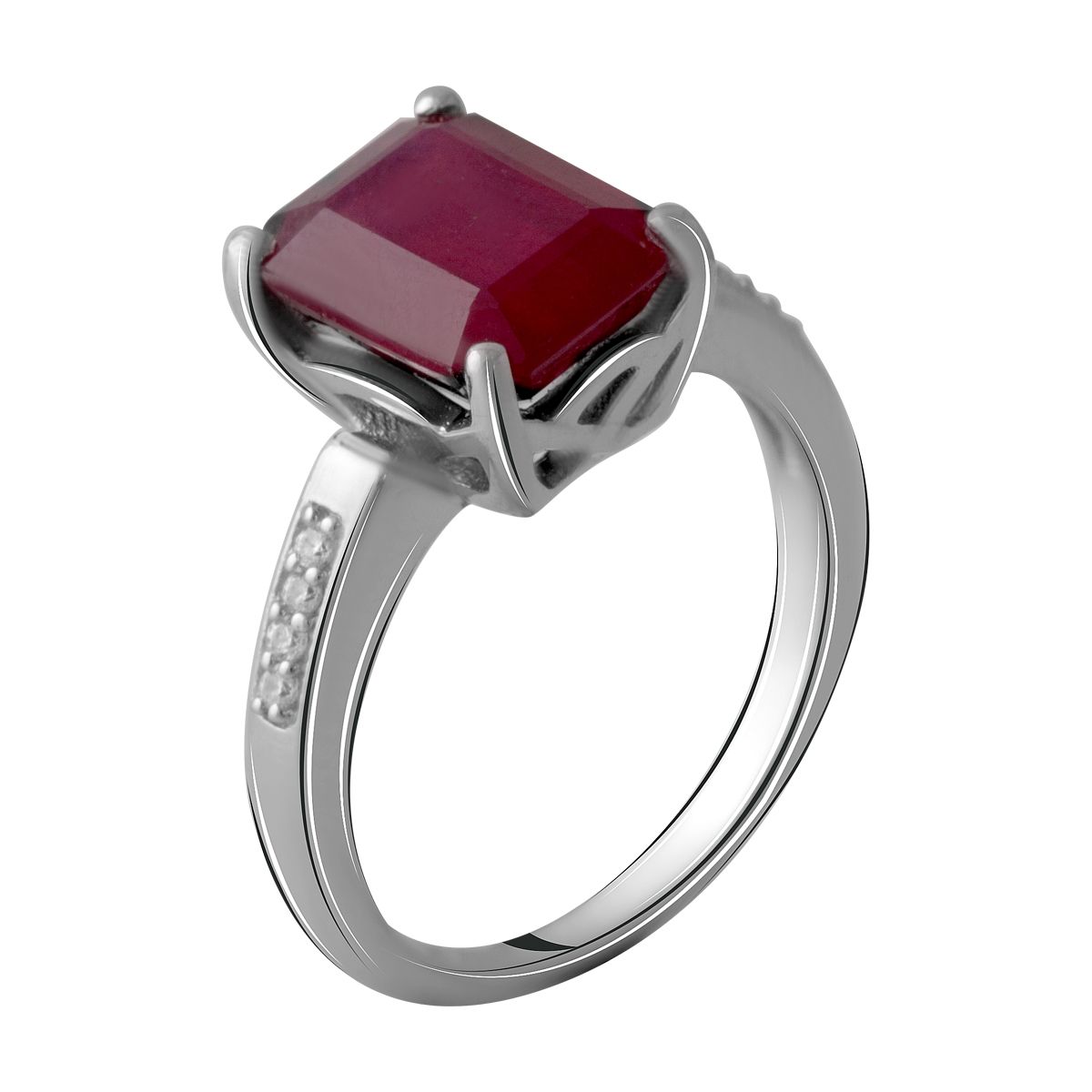 

Серебряное кольцо SilverLine с натуральным рубином 4.895ct 18.5 размер