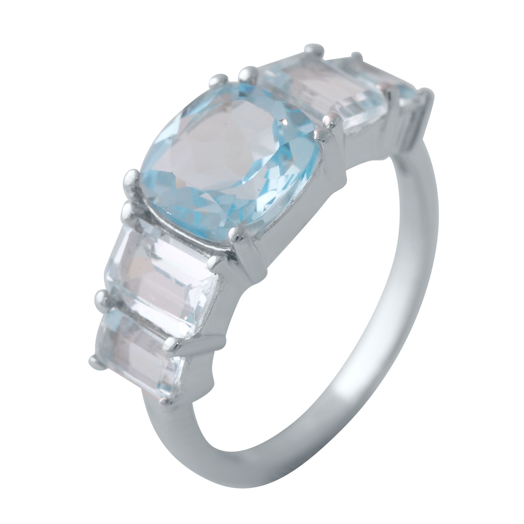 

Серебряное кольцо SilverLine с натуральным топазом 4.625ct 17 размер