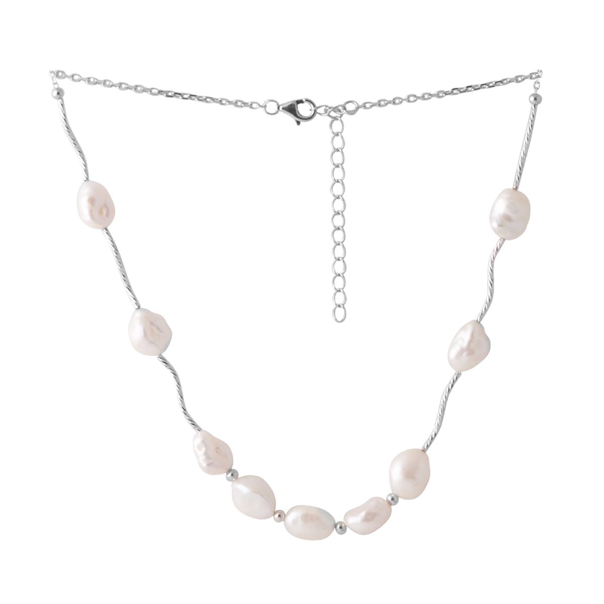 

Серебряное колье SilverLine с натуральным жемчугом барочным 500 размер