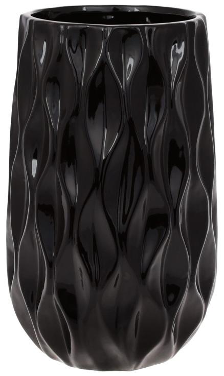 

Ваза керамическая Stone Flower Anaitis 28см, черная Bona BD-733-325