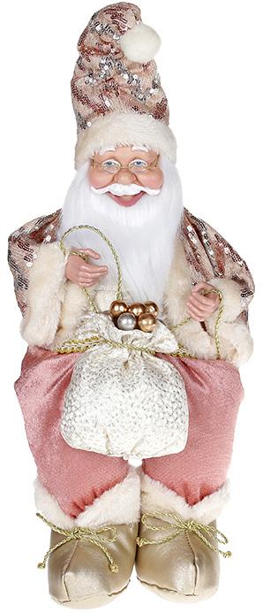 

Декоративная фигура Санта с мешком 40см, розовый, сидячий Bona BD-NY14-549