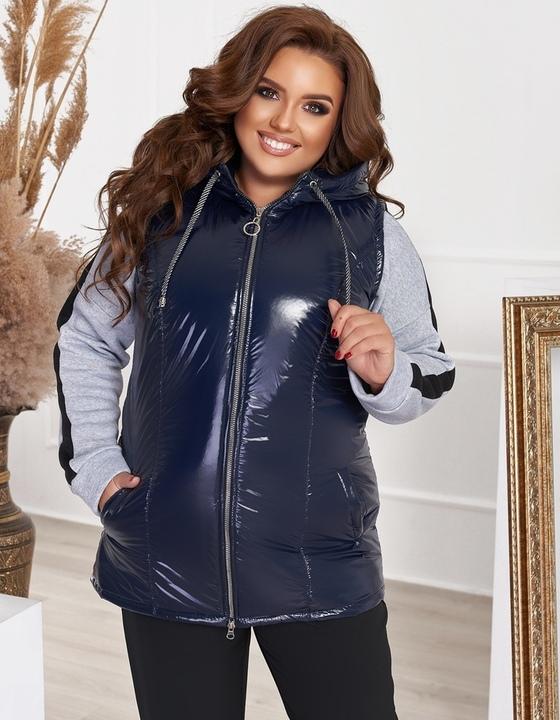 

Жилетка G&M k-71973  Размер цвет синий, Жилетка G&M k-71973 52-54 Размер цвет синий