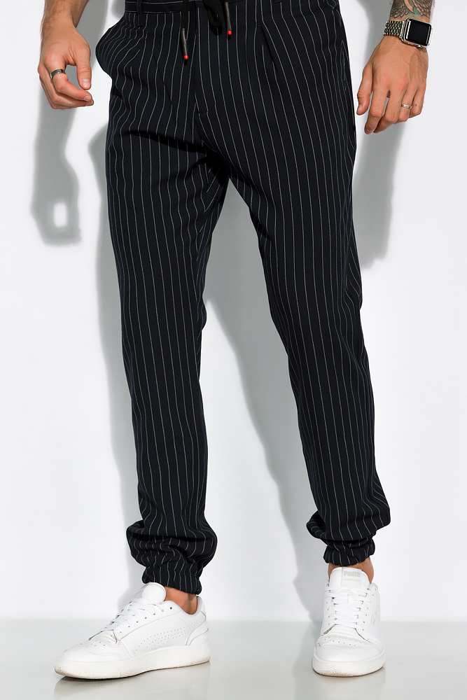 

Брюки в полоску в стиле Casual 161P2010 (Чернильный) T&M 32 Размер цвет Чернильный