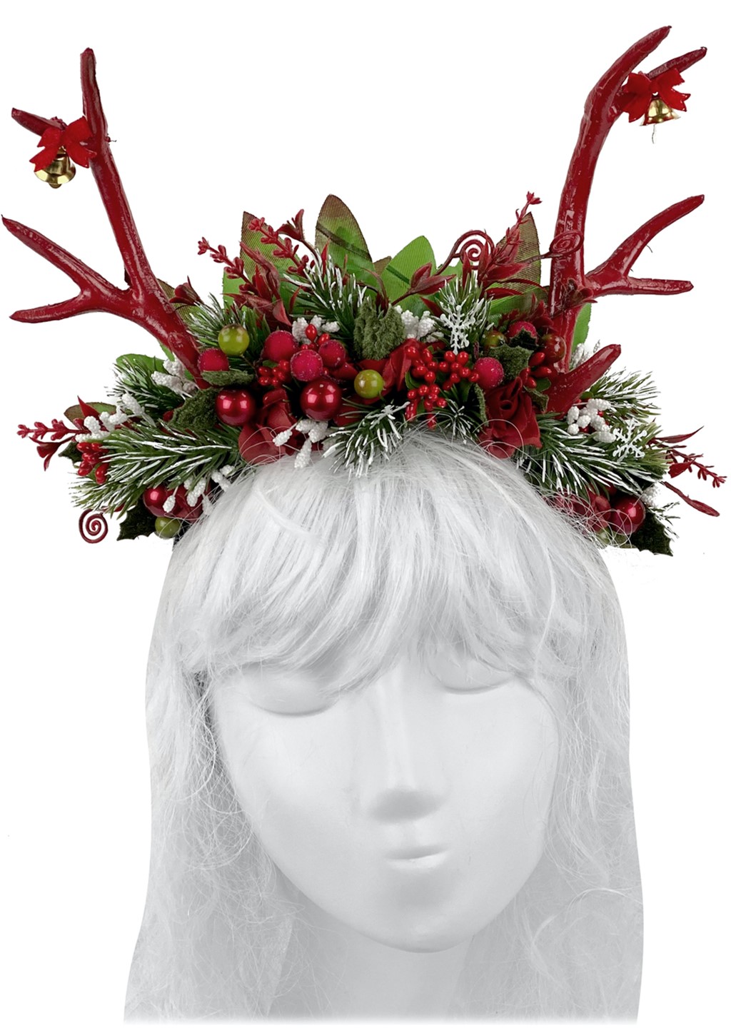 

Обруч Seta Decor Олень christmas 20-937M Красный с зеленым
