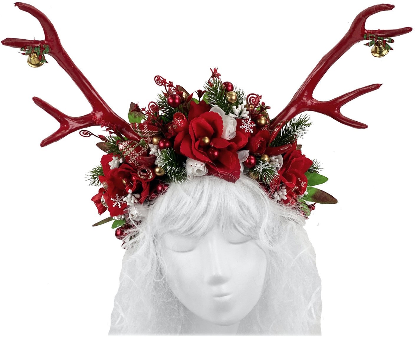 

Обруч Seta Decor Олень christmas 20-936L Красный с зеленым