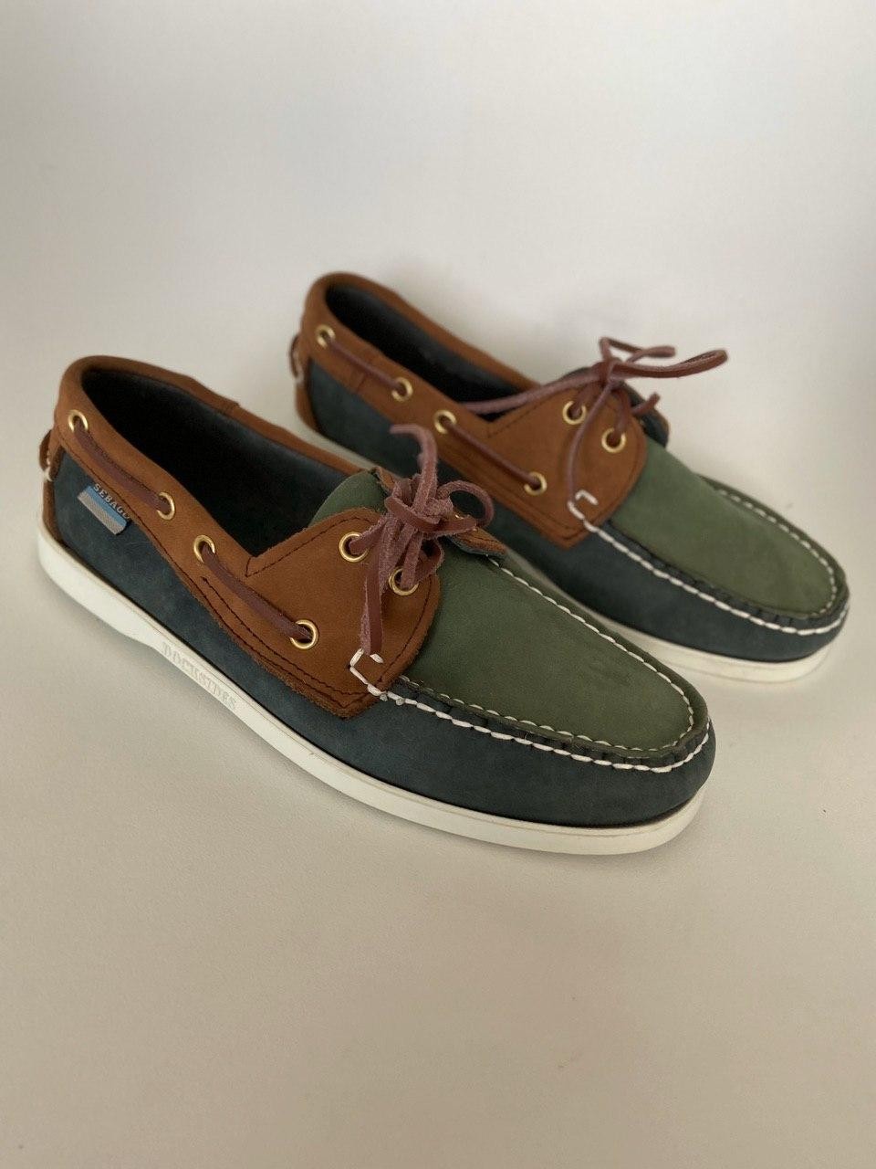 

Топсайдеры Sebago качественные 41 Зеленые с коричневым RA-TP10009