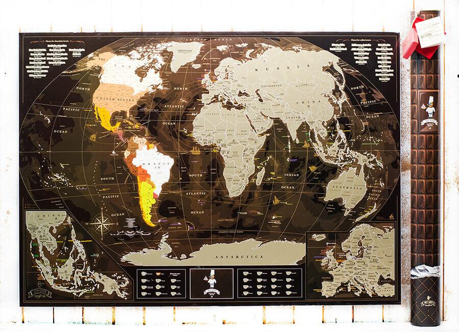 

Скретч карта мира My Map 88х63 см Разноцветный