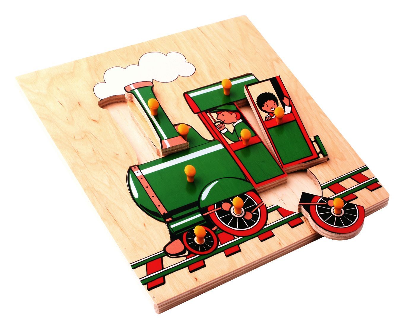 

Мозаика Поезд 9 деталей Lam Toys 31,5х31,5х0,9 см (det0002497) Разноцветный