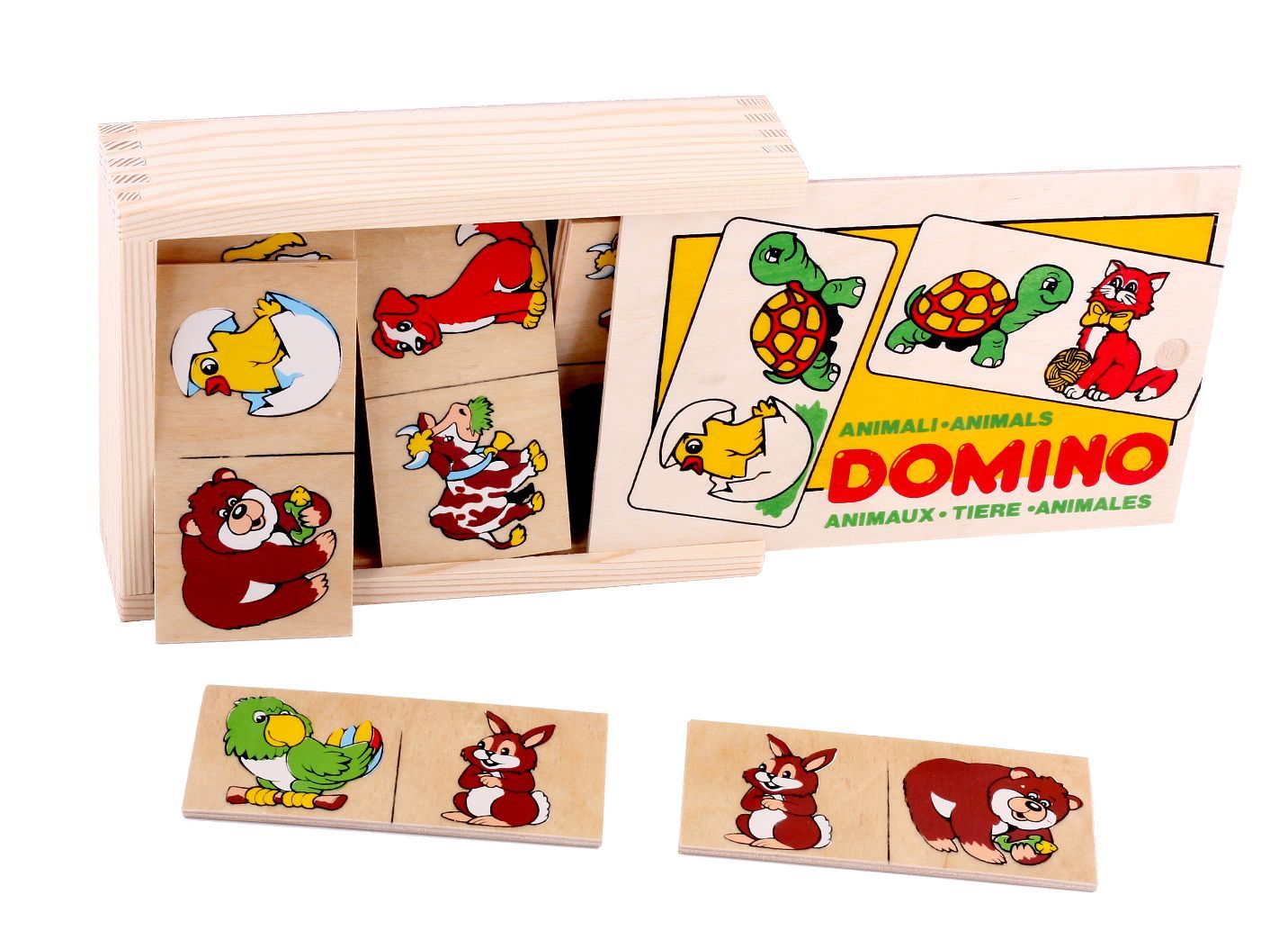 

Настольная игра домино Животные 20 деталей Lam Toys 12,5х6х0,6 см (det0002491) Разноцветный