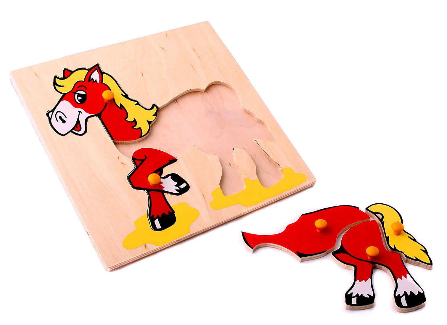 

Мозаика Лошадка 5 деталей Lam Toys 24х24х0,9 см (det0002504) Разноцветный