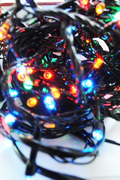 

Новогодняя гирлянда на елку светодиодная 500 LED лампочек 25м на Белом проводе Желтая