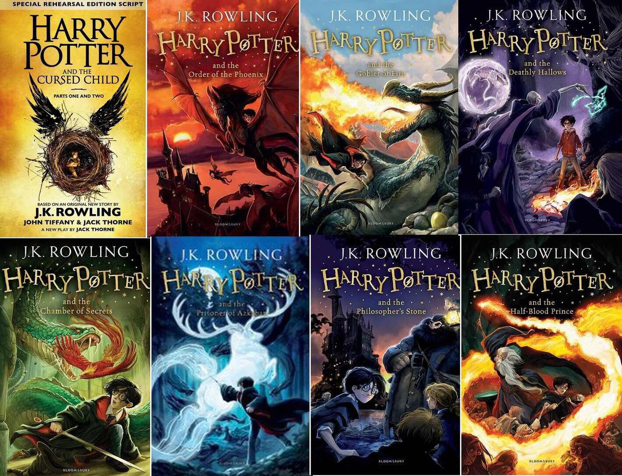 

Набор Harry Potter Гарри Поттер на английском 8 частей - Джоан Роулинг