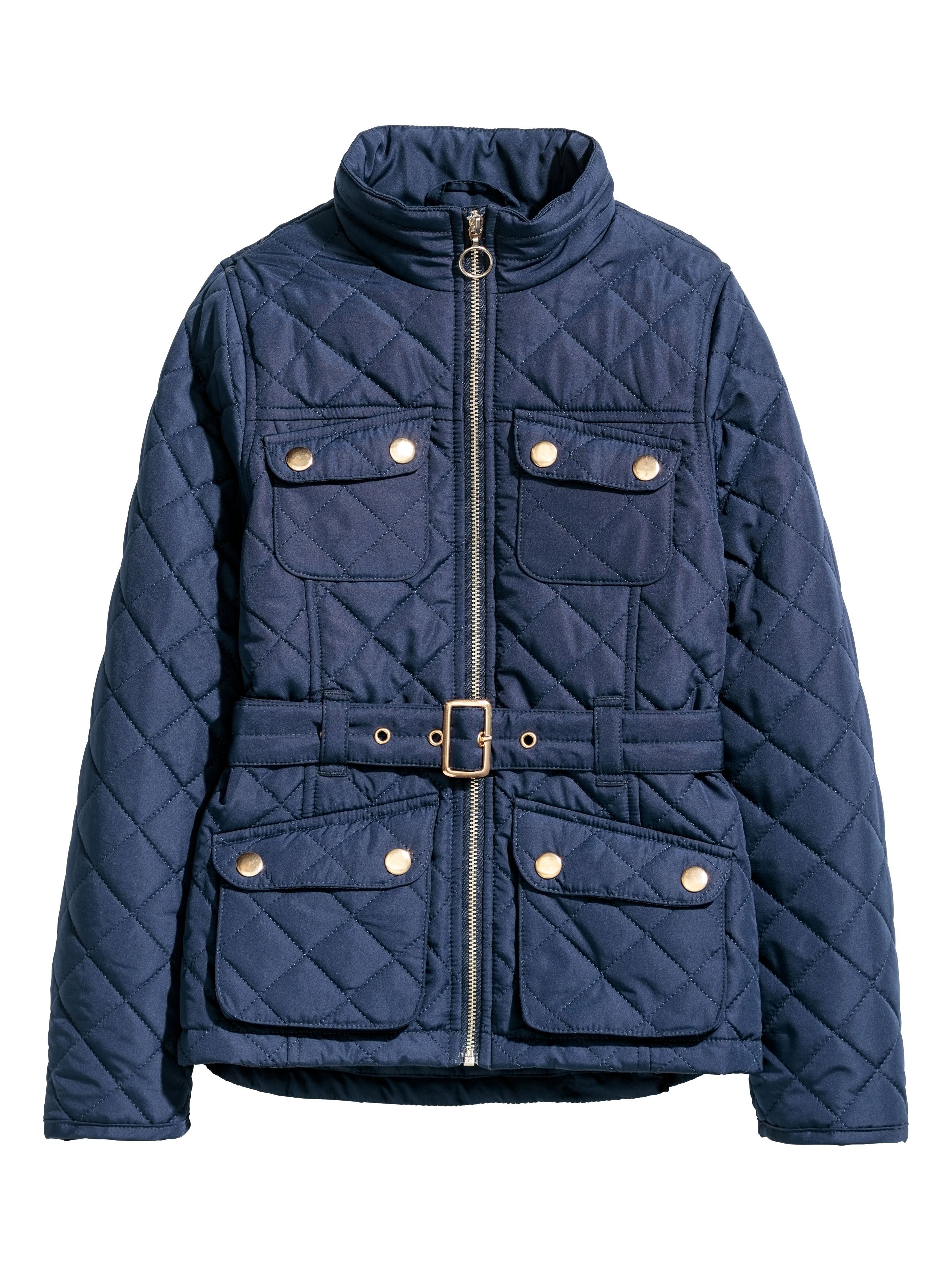 

Стеганая куртка H&M 0604481 170 cm (72495170cm) Синий