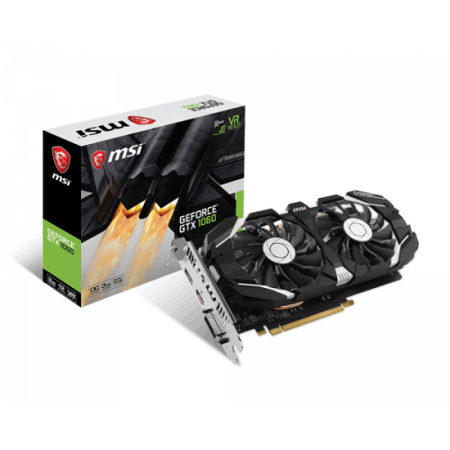 

Видеокарта Msi Pci-Ex Geforce Gtx 1060 Oc 3Gb Gddr5 (192Bit) (1544/8008) (Dvi, Hdmi, Displayport) (Gtx 1060 3Gt Oc)