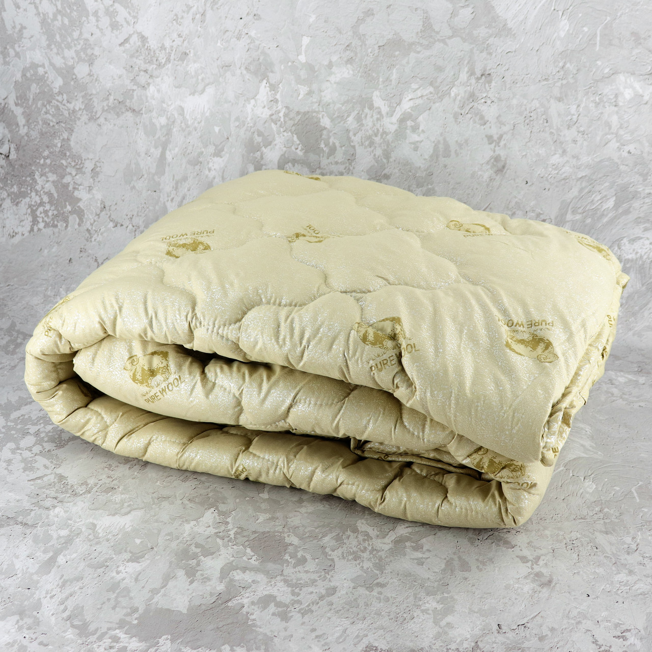 

Одеяло закрытое овечья шерсть (Микрофибра) PURE WOOL Двуспальное Евро T-55090