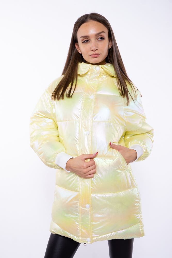 

Куртка женская с перламутровым оттенком Time of Style 120PSKL1960 XXL Желтый