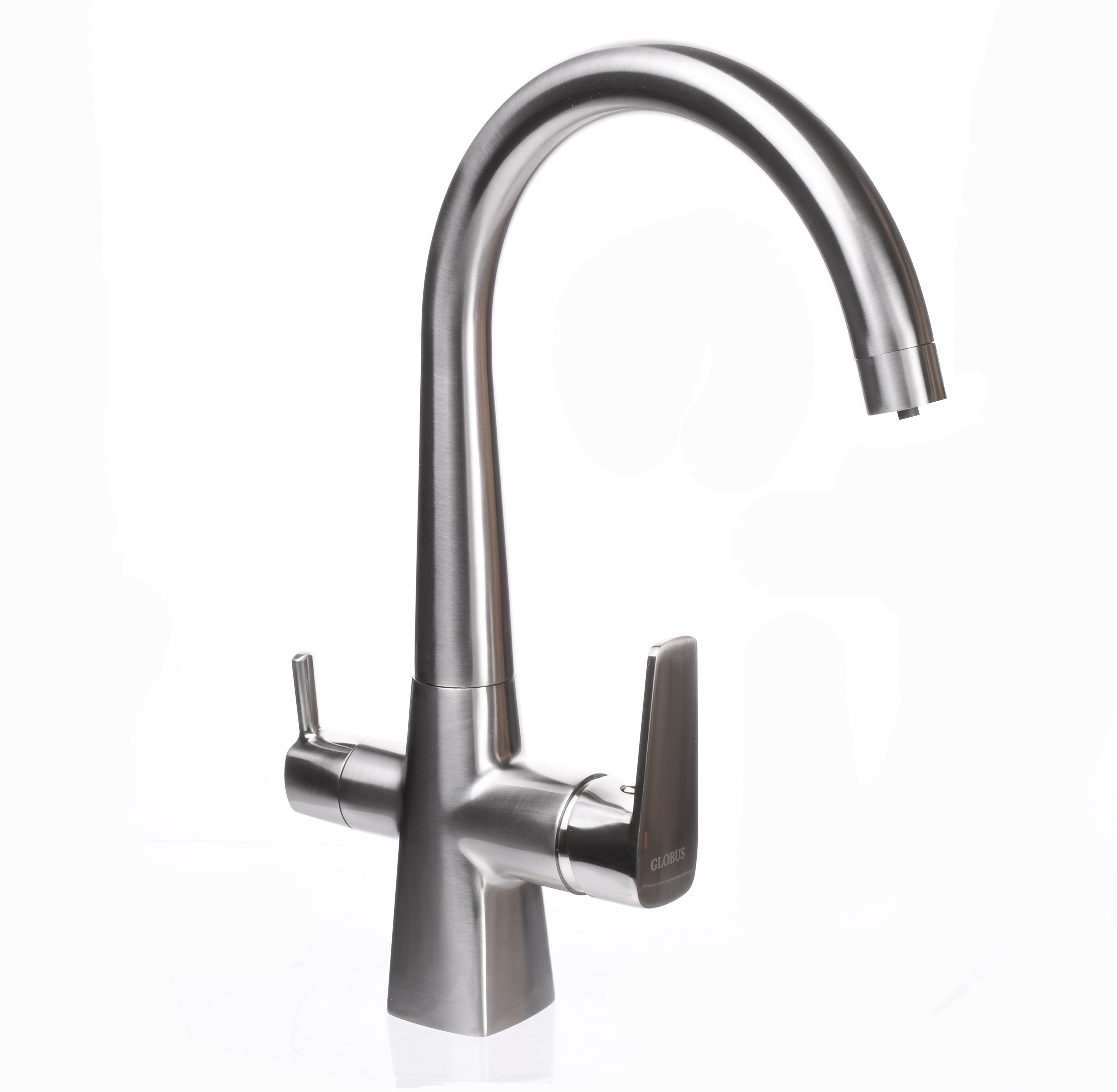 

Смеситель для кухни с подключением к фильтру Globus Lux GLLR-0999-8-STSTEEL