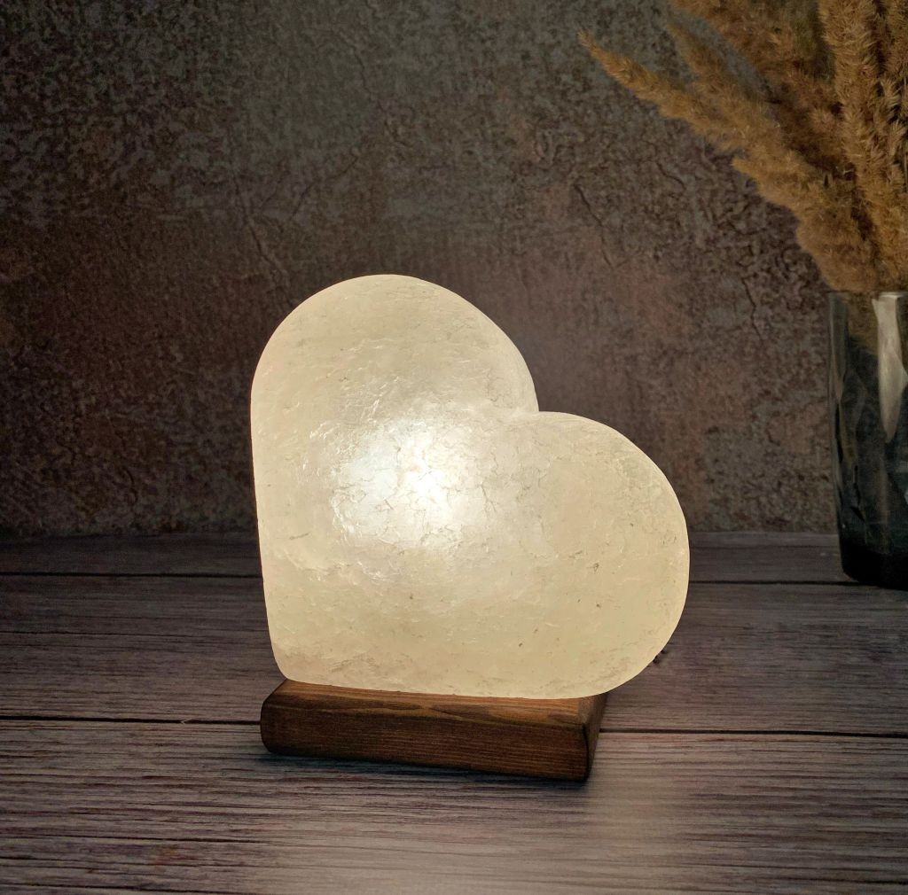 

Соляная лампа- Ночник HealthLamp Сердечко с регулятором яркости в Подарочной упаковке