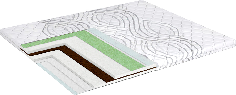 

Тонкий матрас-топпер Smart Mattresses Cocos & Green Tea 140х190 см (1012021-3-8)