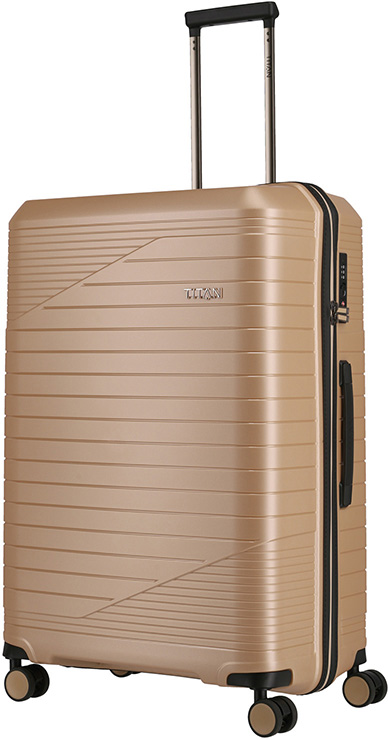 

TRANSPORT/Champagner Metallic Чемодан на 4 колесах L (102л,3,4кг) (51x77x30см) Titan Ti852404-40