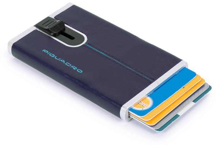 

BL SQUARE/N.Blue Кредитница с выдвижным механизмом с RFID защитой (6,2x10,5x1,2) Piquadro PP4825B2R_BLU2